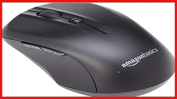 Amazon Basics Wireless Full Size Computer Keyboard and Mouse Combo, US Layout QWERTY