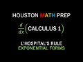 Understanding L'Hopital's Rule with Exponential Indeterminate Forms