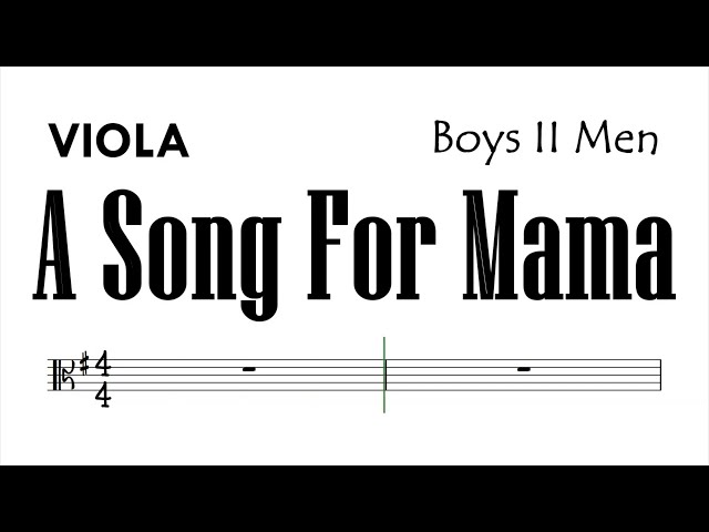 A Song For Mama Viola Sheet Music Backing Track Play Along Partitura class=