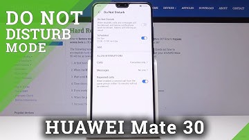 How to Use Do Not Disturb Mode in HUAWEI Mate 30 - Silent Mode
