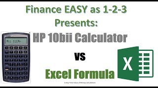 HP 10bii vs Excel screenshot 2