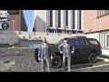 GTA V - LSPDFR 0.4.9🚔 - LSPD/LAPD - Gang Unit - Attempted Bank Heist | Stole Police Vehicle - 4K
