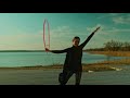 Sigma fp. Dance with a hoop. Cinematic footage.