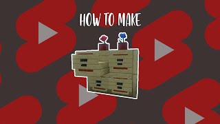 how to make a chest of drawers in minecraft⛏#shorts