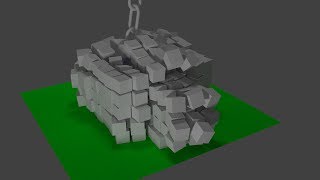 simple Blender Rigid Body Test with slow motion