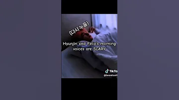 Hyunjin And Felix S Morning Voices Are Scary Straykids Hyunjin Felix Hyunlix 