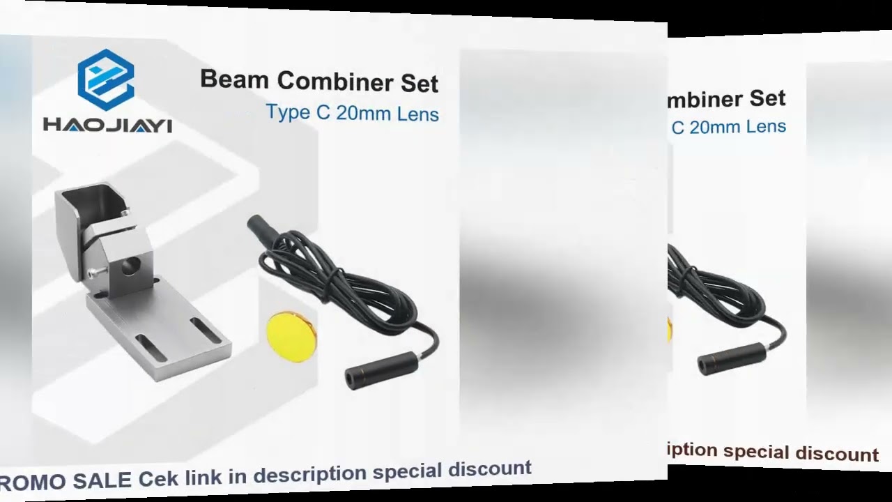 New Arrival Beam Combiner Set 20mm ZnSe Laser Beam Combiner + Mount + Laser Pointer for CO2 Laser En