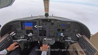 ILS approach in a Citation Jet  ATC recorded and procedures explained