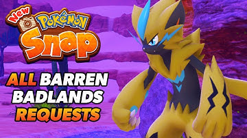New Pokémon Snap All Barren Badlands Requests Guide | Voluca Island