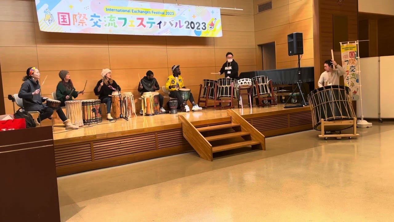 和太鼓✖️アフリカンドラム(セネガルのサバール)国際交流フェスティバル