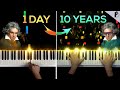 1 day vs 10 years of piano