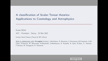 Classification of Scalar Tensor theories   Karim Noui APC