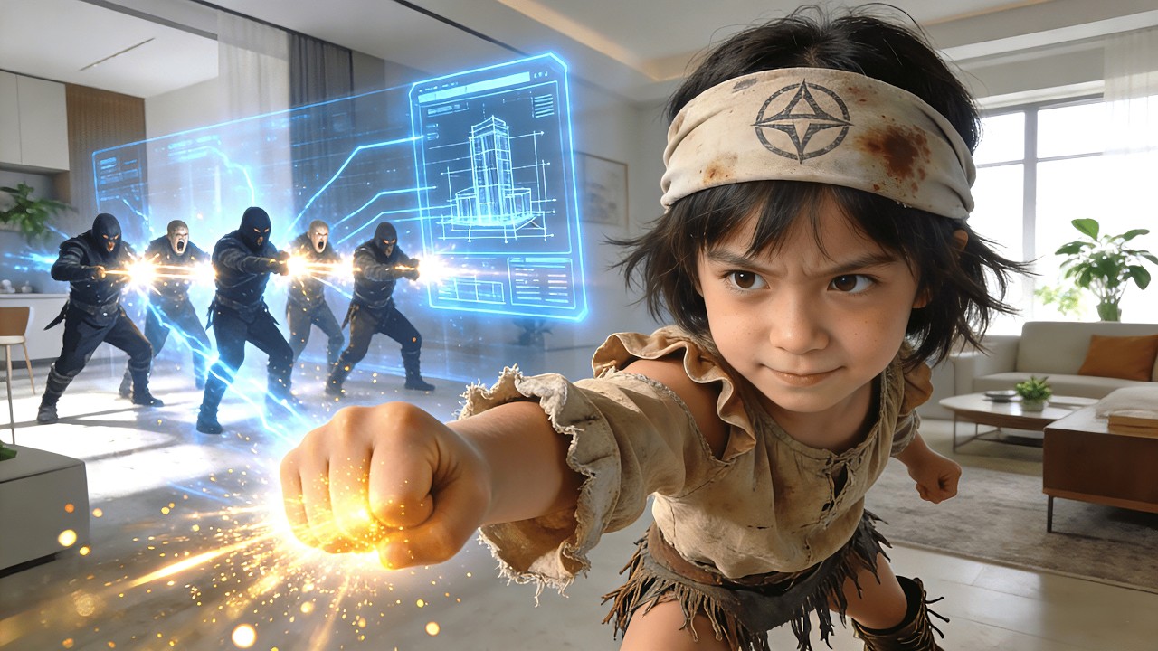 終末の戦神が5歳の鎖につながれた子どもに転生⁉️💥 廃ビルから始まる怪力×知略の大逆転物語🔥#短編映画 #中国ドラマ #shortdrama #minidrama