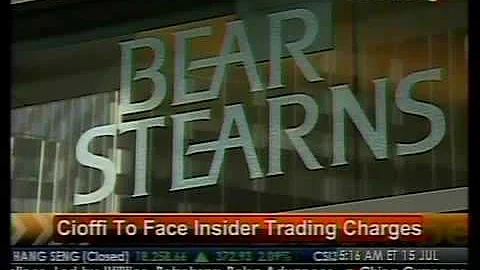 Cioffi To Face Insider Trading Charges - Bloomberg