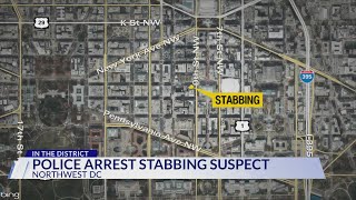 Man pepper sprayed and stabbed in DC; suspect in custody