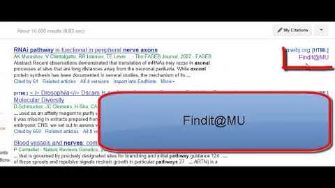 Setting up Google Scholar to link to MU Libraries