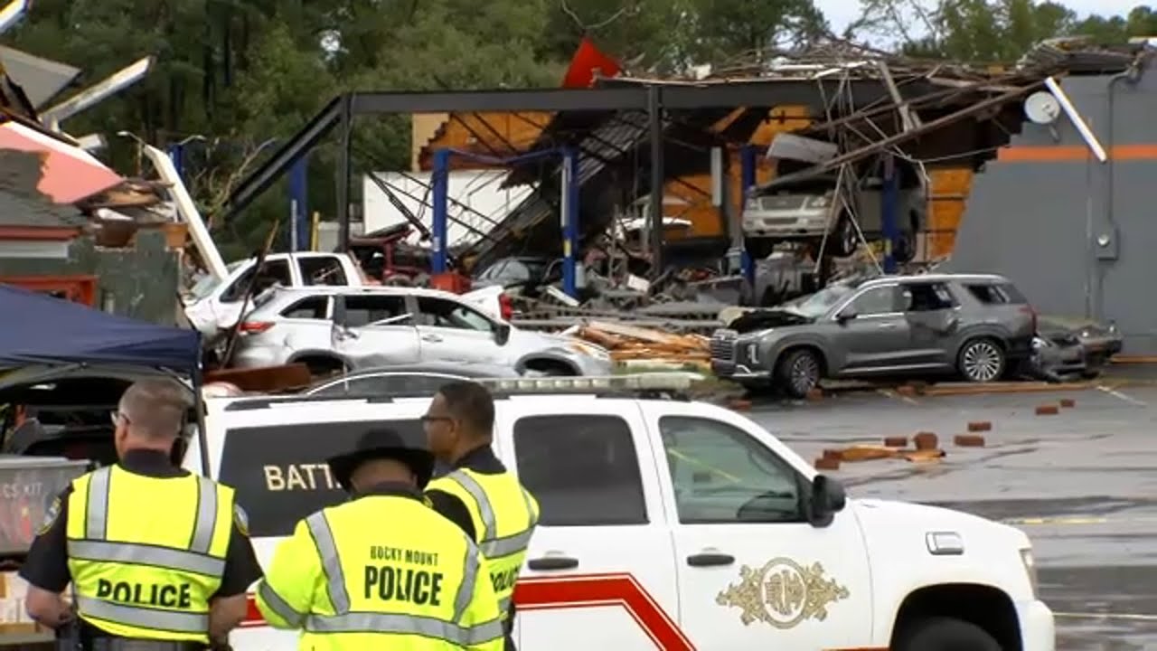 15 people injured by tornado, 14 buildings damaged in Rocky Mount - YouTube