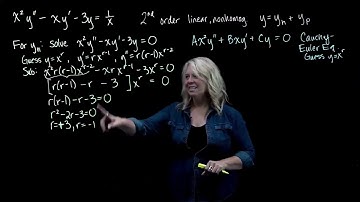 Nonhomogeneous Cauchy-Euler Equation