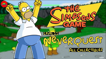 The Simpsons Game PS2: Level 11 - NeverQuest (All Collectibles)