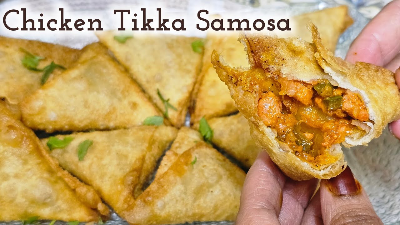 Chicken Tikka Masala Samosa | Spicy, Smoky & Cheesy 