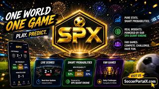 SPX AI Quant Analytics Model | Predict Football Smarter with SoccerPortalX 🚀