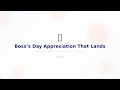 Boss's Day Appreciation Ideas That Land | PRS Consultancy