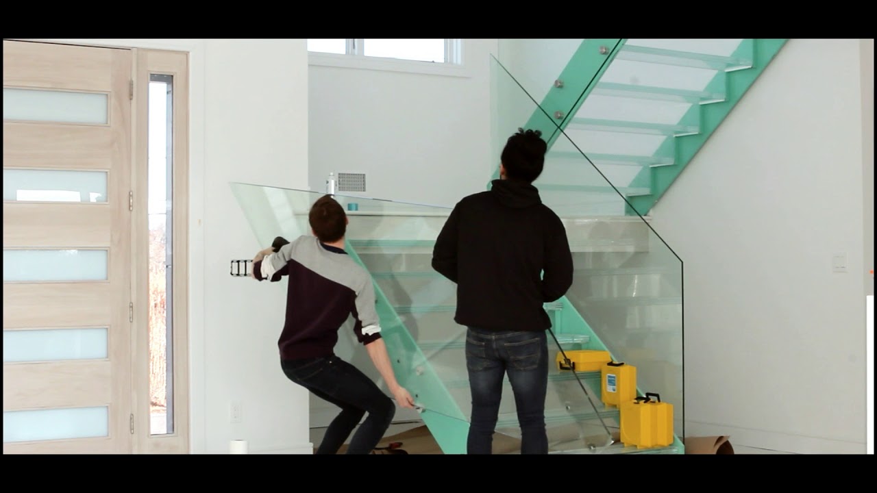 Glass steps and glass railings | TG Glass New York