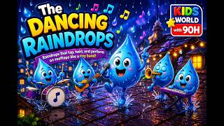 The Dancing Raindrops – Raindrops that tap, twirl, and perform on rooftops like a tiny band.