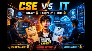 🔥 CSE vs IT 💰 Higher Salary? 🚀 Better Future? 😱 Choose Wisely!