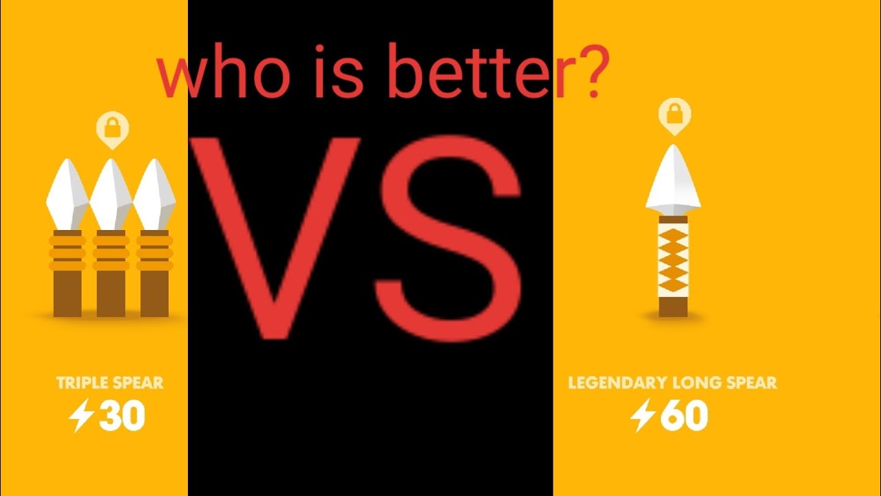 Big hunter Triple spear vs legendary long spear who will win???