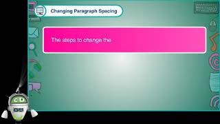 Changing Paragraph Spacing | Computer Class 5