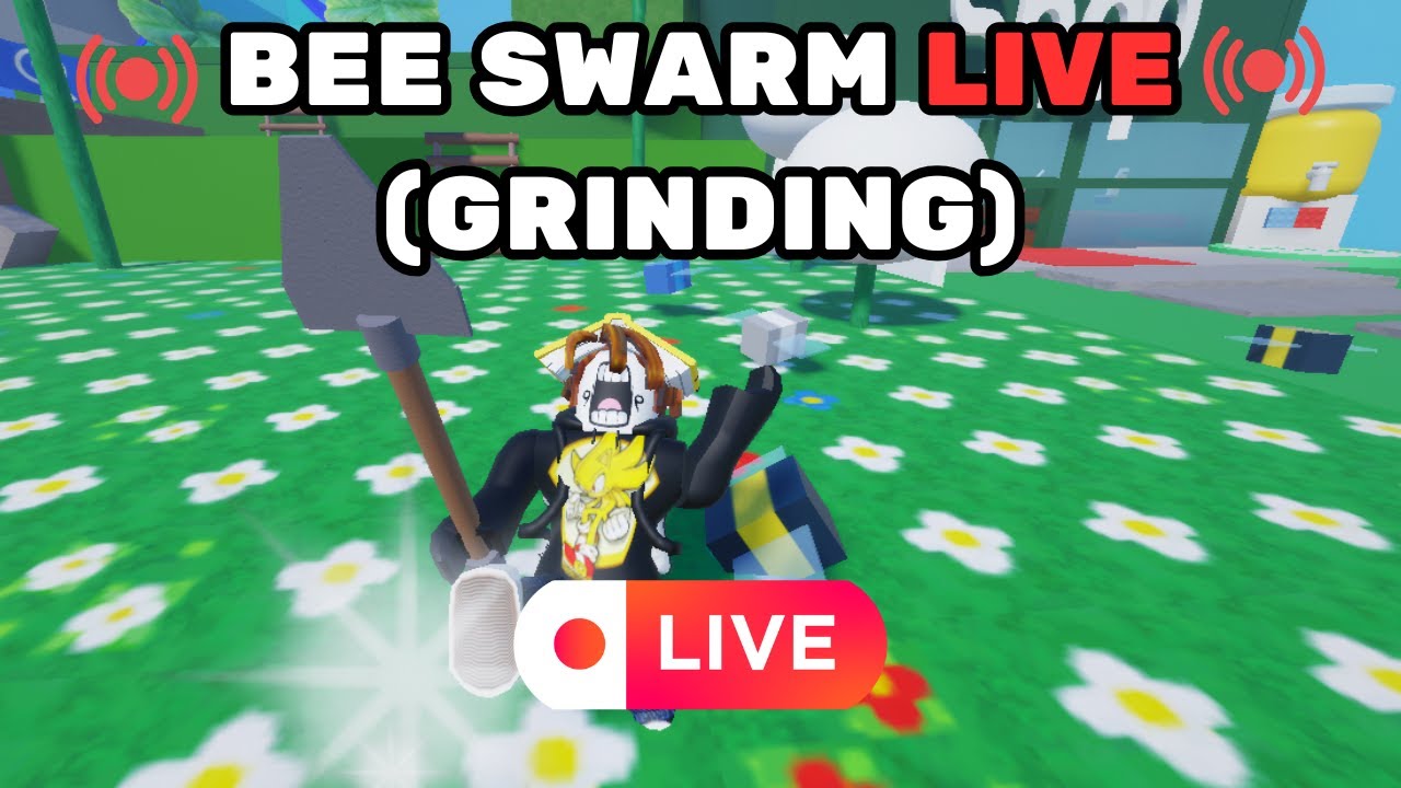 Grinding in Bee Swarm SImulator! | Roblox Simulator Game