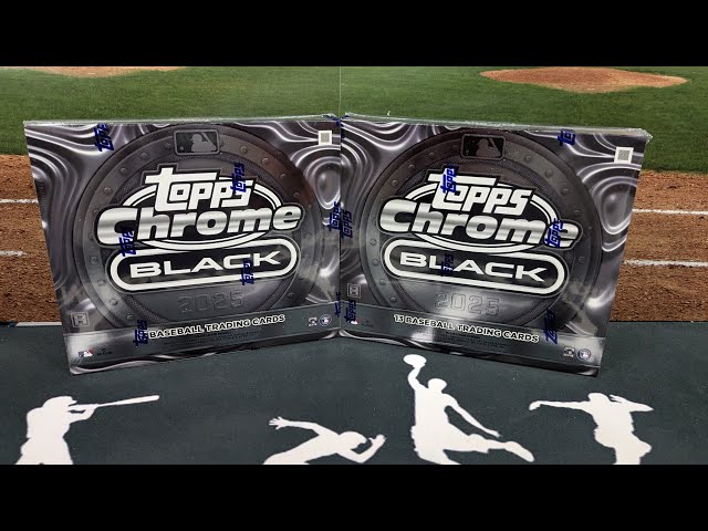 NEW RELEASE! 2025 Topps Chrome Black! HOBBY BOX PREVIEW