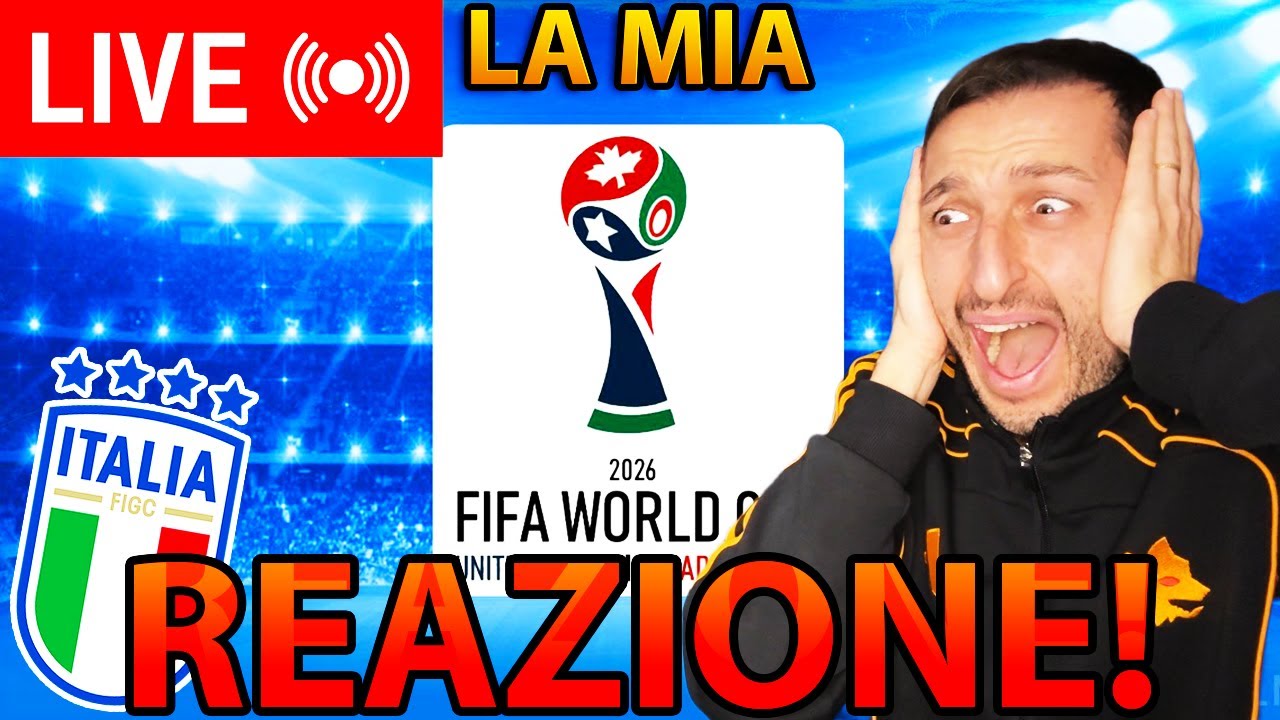 🇮🇹🏆 REAGISCO al SORTEGGIO dei MONDIALI in LIVE‼️😱