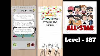 Brain Test All Star Level 187 Stop her crying.