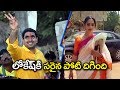 Cine artiste Tamanna Simhadri files nomination for Mangalagiri MLA seat