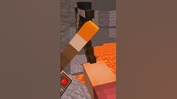 Digging straight down in Minecraft #Shorts