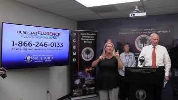 Governor McMaster, FEMA Administrator Brock Long Give Florence Recovery Update