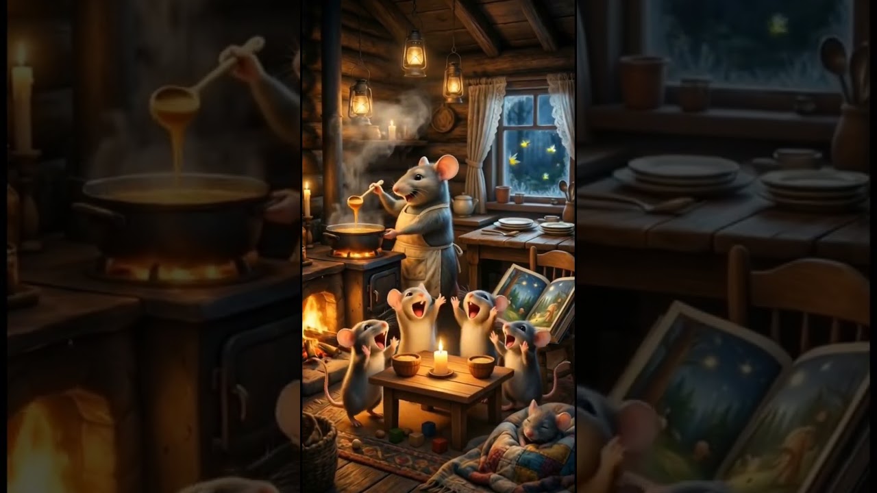 The Cozy Rat Family – A Sweet Bedtime Story🐭 