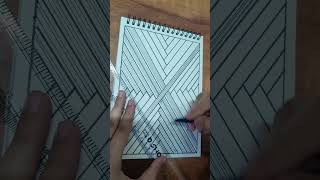I Drew This Crazy Optical Illusion Pattern by Hand #art #drawing #satisfying #relaxing #asmr