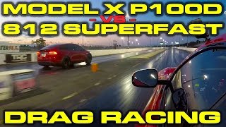 Watch the 790hp ferrari 812 superfast race heads up against tesla
model x p100d. gear we use: https://goo.gl/4aczks track time provided
by: https://www.e...