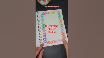 beautiful border design❤️ cover page decorationidea#youtube #project#youtubeshorts #projectfrontpage