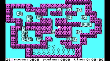 IBM PC - Sokoban Solution - Level 36