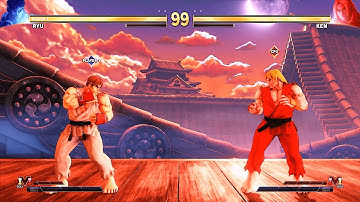 Ryu vs Ken (Hardest AI) - Street Fighter 5.