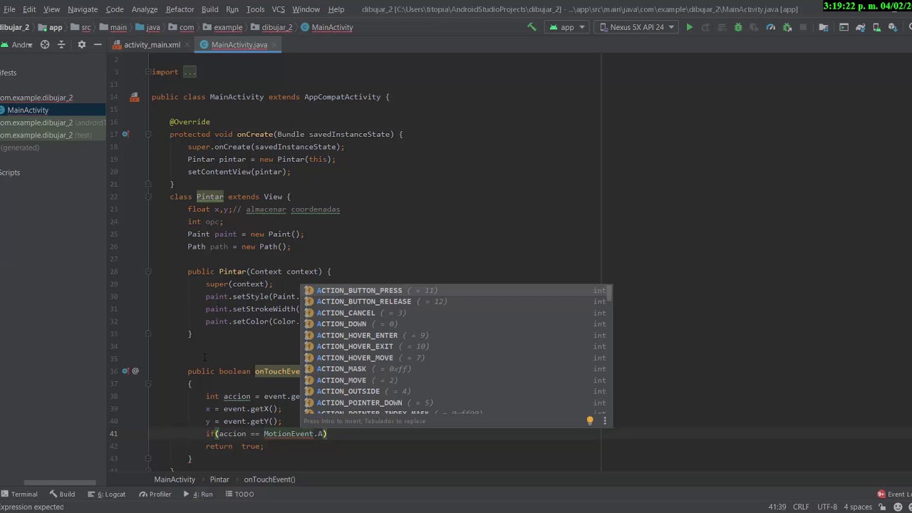 Canvas. Dibujar en Android Studio. Unimariana. - YouTube