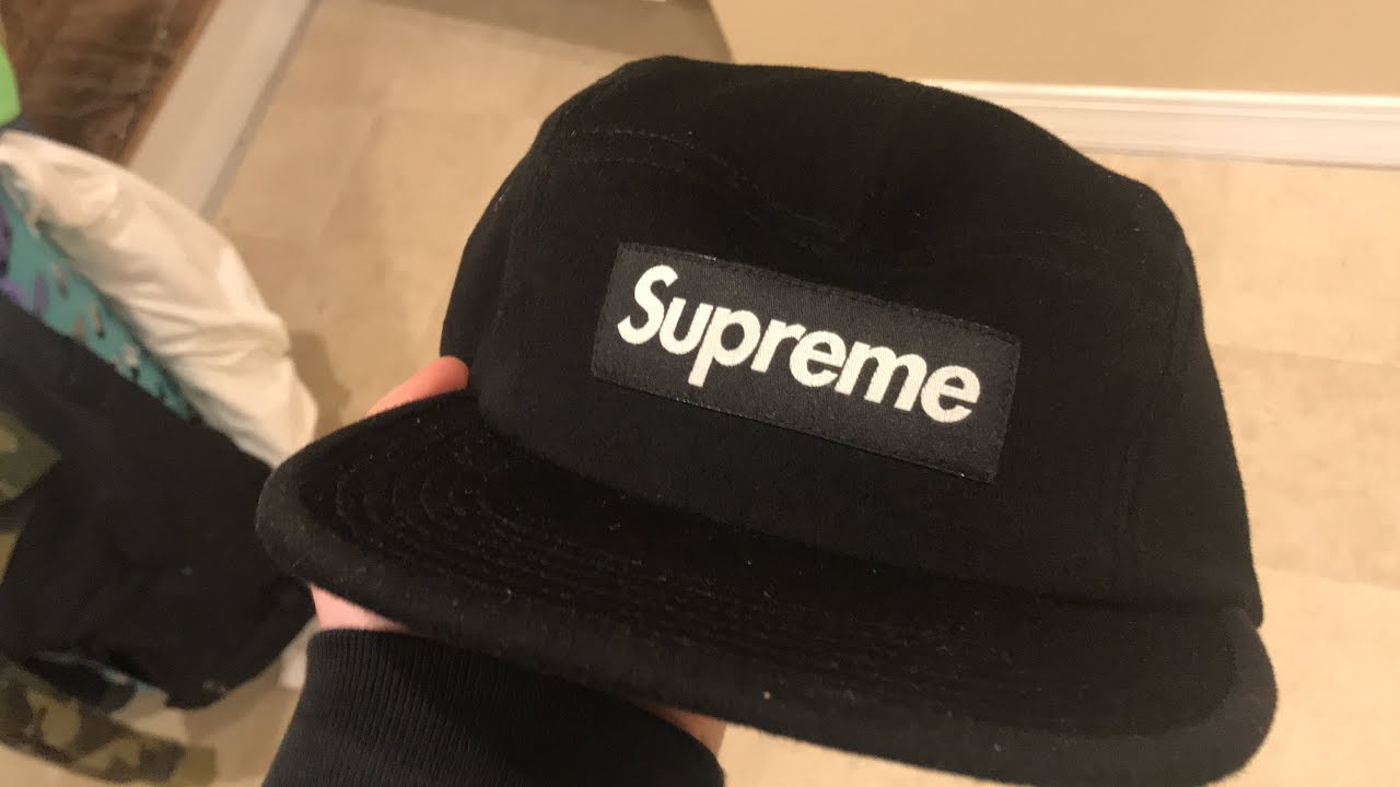 SUPREME WOOL CAMP HAT UNBOXING (BLACK ON BLACK)!!! - YouTube