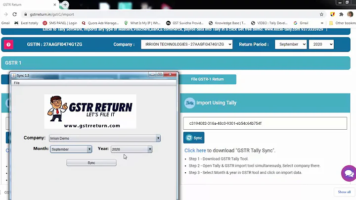 How to file GST Return using Tally data,software auto sync your data from Tally  to GST portal
