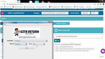 How to file GST Return using Tally data,software auto sync your data from Tally  to GST portal
