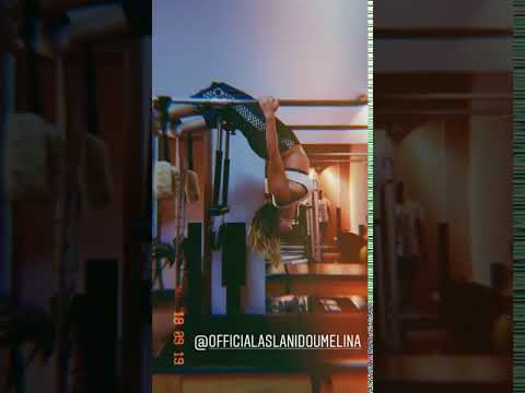 Η Μελίνα Ασλανίδου "λιώνει" στη γυμναστική