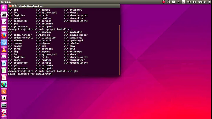 Ubuntu 15.04 - How to Install and Run Vim